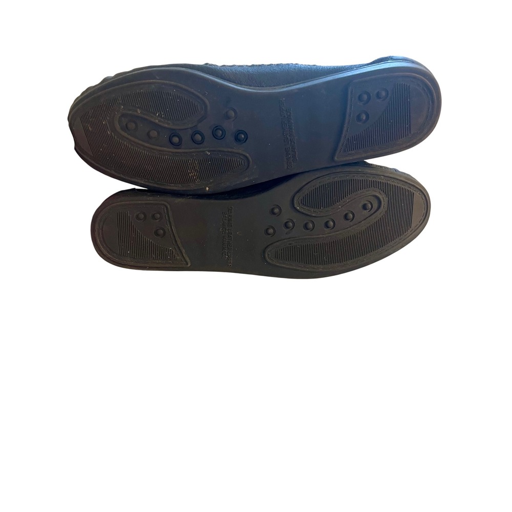 Women's Loafers Boho Blue Green Leather Cutout Slip On Loafer Flats Shoes Size11 - Picture 5 of 6